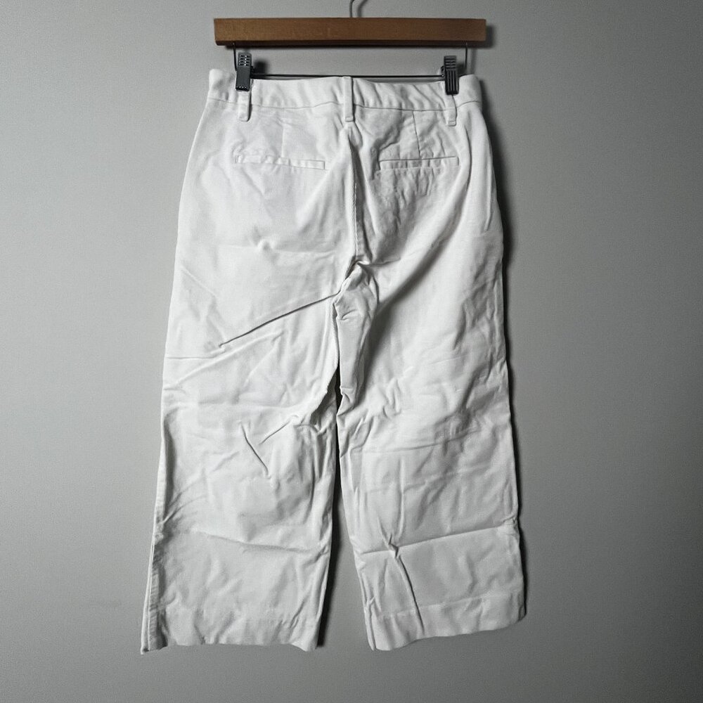 2/$30 Banana Republic Cream White Wide Leg Corduroy Pants 6 Petite - Picture 4 of 7